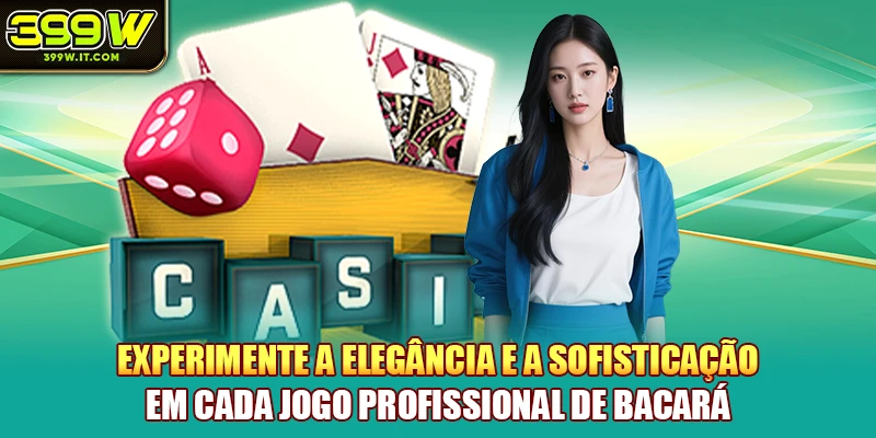 Experimente a elegância e a sofisticação em cada jogo profissional de bacará