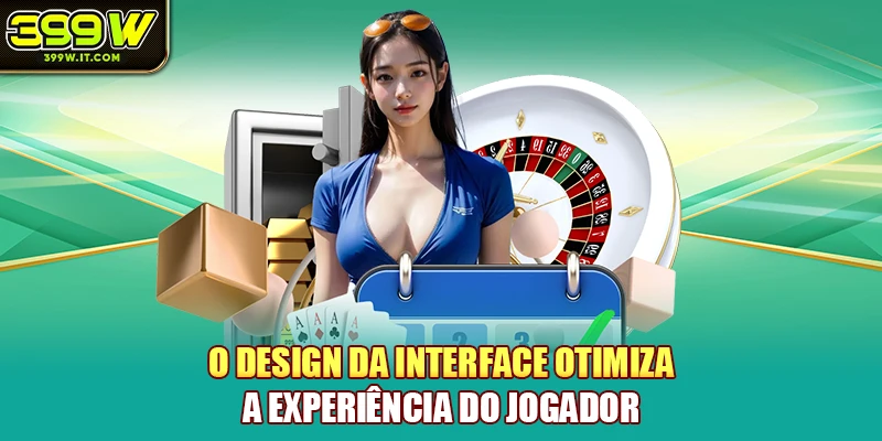 O design da interface otimiza a experiência do jogador