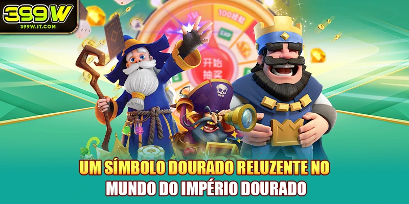 Um símbolo dourado reluzente no mundo do Império Dourado Um símbolo dourado reluzente no mundo do Império Dourado